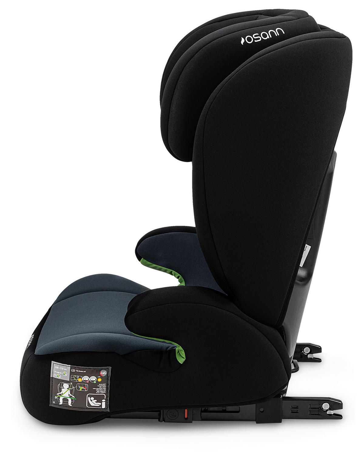 KINDERAUTOSITZ Komet Isofix  - Dunkelgrau/Schwarz, Basics, Kunststoff/Textil (44/55/43cm) - Osann