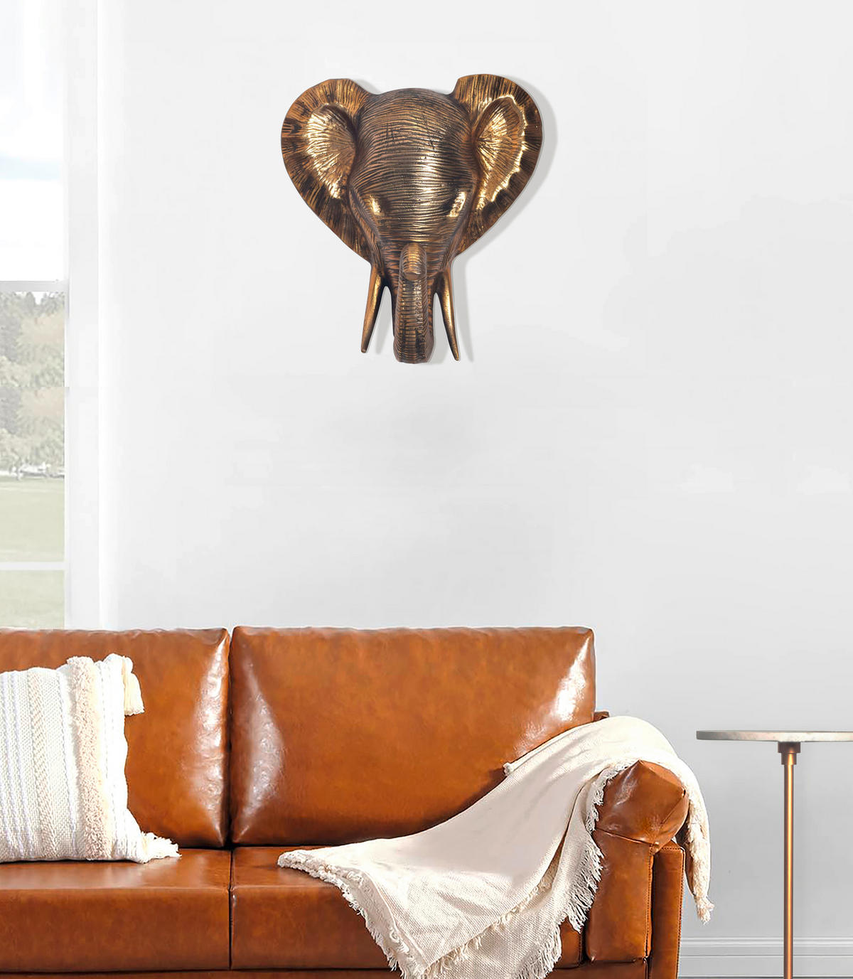 WANDDEKO  - Goldfarben, Design, Metall (33/41/20cm) - Livetastic