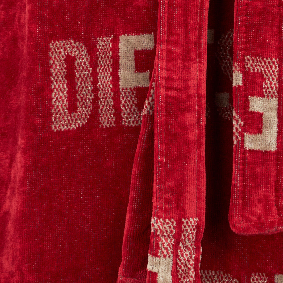 BADEMANTEL S/M Unisex  - Rot, Basics, Textil (S/Mnull) - Diesel