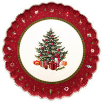 KROŽNIK ZA TORTO  Toy's Delight      33 cm       - rdeča/zelena, Trendi, keramika (33cm) - Villeroy & Boch