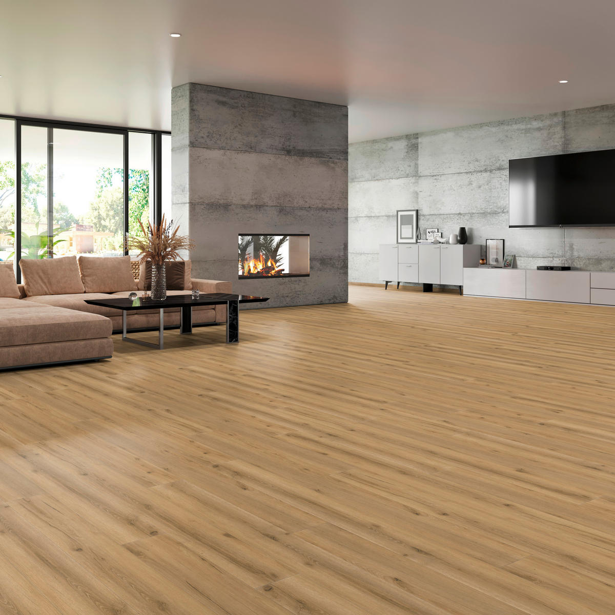 VINYLBODEN GRANDO Eiche Macadamia 100065701  per  m² - Eichefarben, Design, Holzwerkstoff (184/21,6/1cm) - Tilo