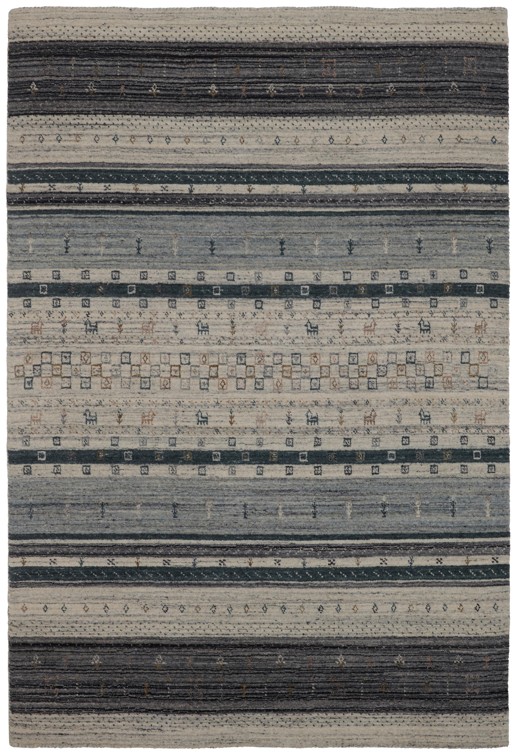 Covor Oriental  Fatamorgana  - argintiu, Konventionell, textil (160/230cm) - Cazaris