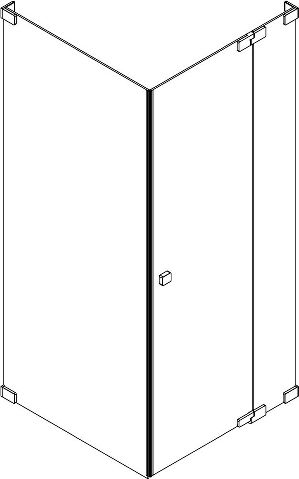 DUSCHKABINE 100/200/90 cm  in Chromfarben  - Chromfarben, MODERN, Glas/Metall (100/200/90cm) - Schöner Wohnen