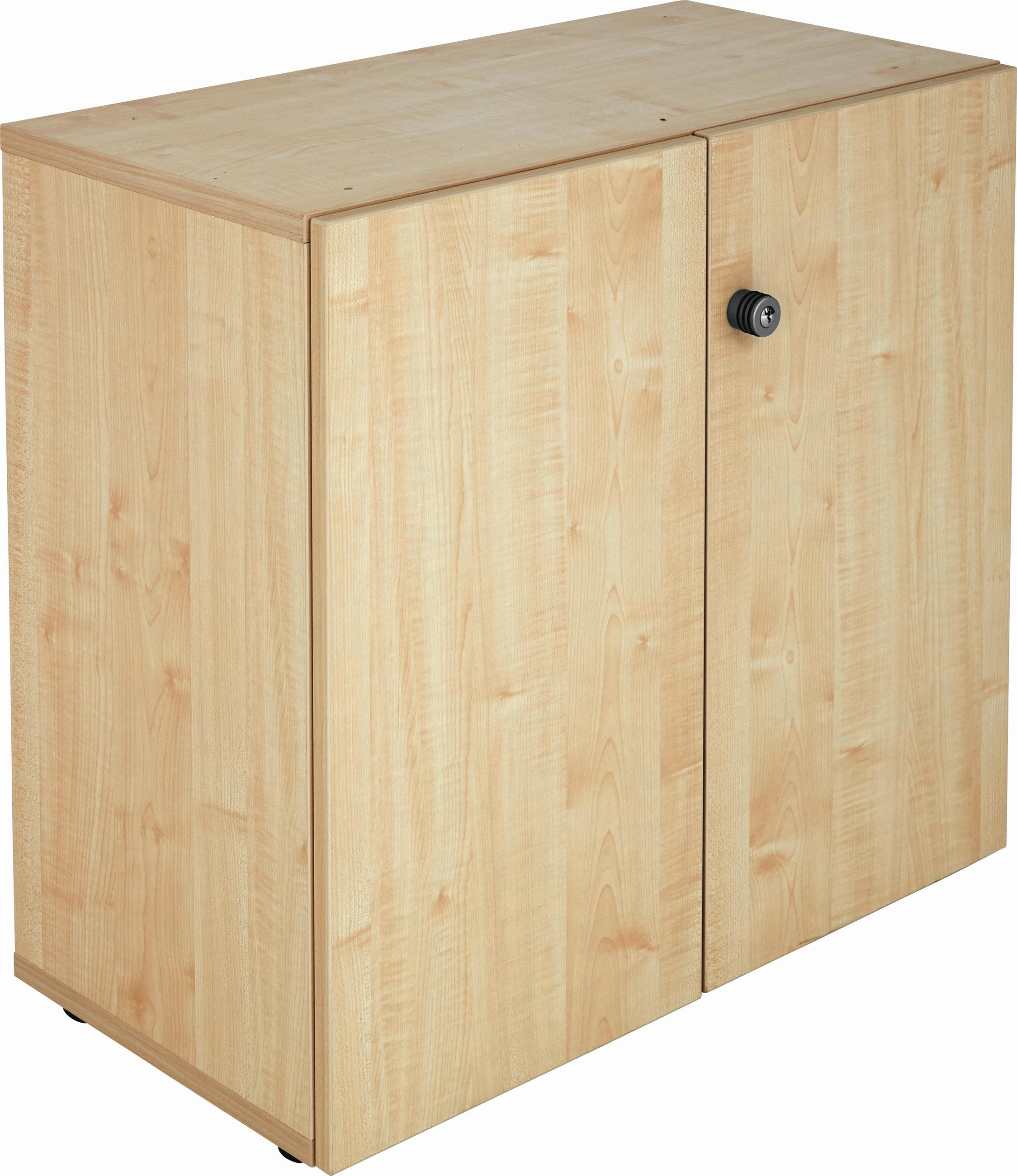 KOMMODE  in 80/74,8/42 cm  - Ahornfarben/Alufarben, KONVENTIONELL, Holzwerkstoff/Metall (80/74,8/42cm) - Venda