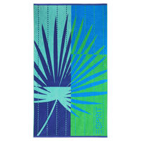 STRANDTUCH Malibu Beach Blau 100/180 cm  - Blau, KONVENTIONELL, Textil (100/180cm) - Vossen