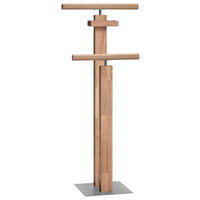 HERRENDIENER - Buchefarben/Alufarben, KONVENTIONELL, Holz/Metall (45/107/28cm) - Hasena