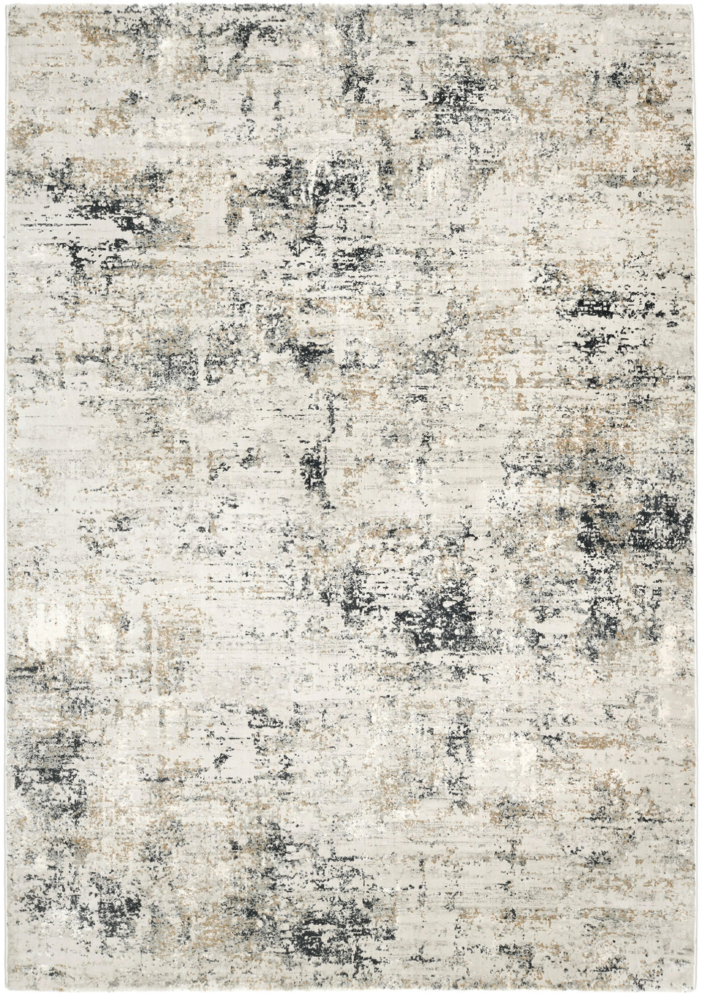 Dieter Knoll Vintage-Teppich Valdovara Hellgrau, Dunkelgrau, Beige 120x170 cm