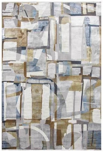 Covor Țesut  - albastru/crem, Design, textil (160/230cm) - Dieter Knoll