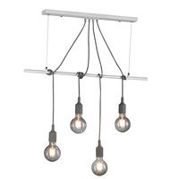 HÄNGELEUCHTE WIRE 80/10/90 cm   - Weiß, Basics, Metall (80/10/90cm)