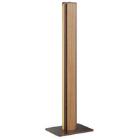 LED-TISCHLEUCHTE ARVISO 12/51/16 cm  - Eiche Bianco/Braun, Natur, Holz/Kunststoff (12/51/16cm) - Brilliant