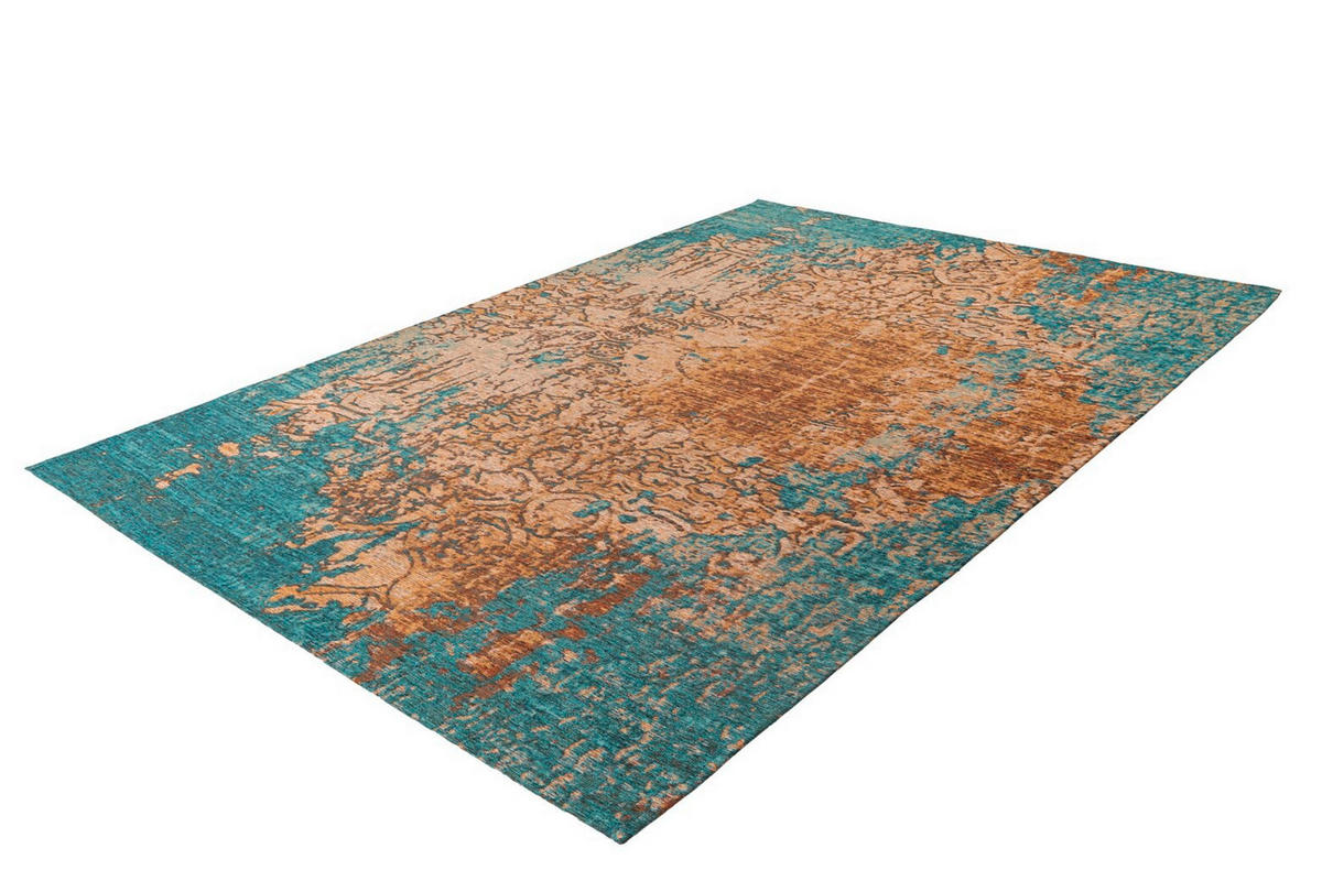 TEPPICH 200/290 cm Primavera 725 Sand / Blau Blau  - Blau, KONVENTIONELL, Textil (200/290cm)