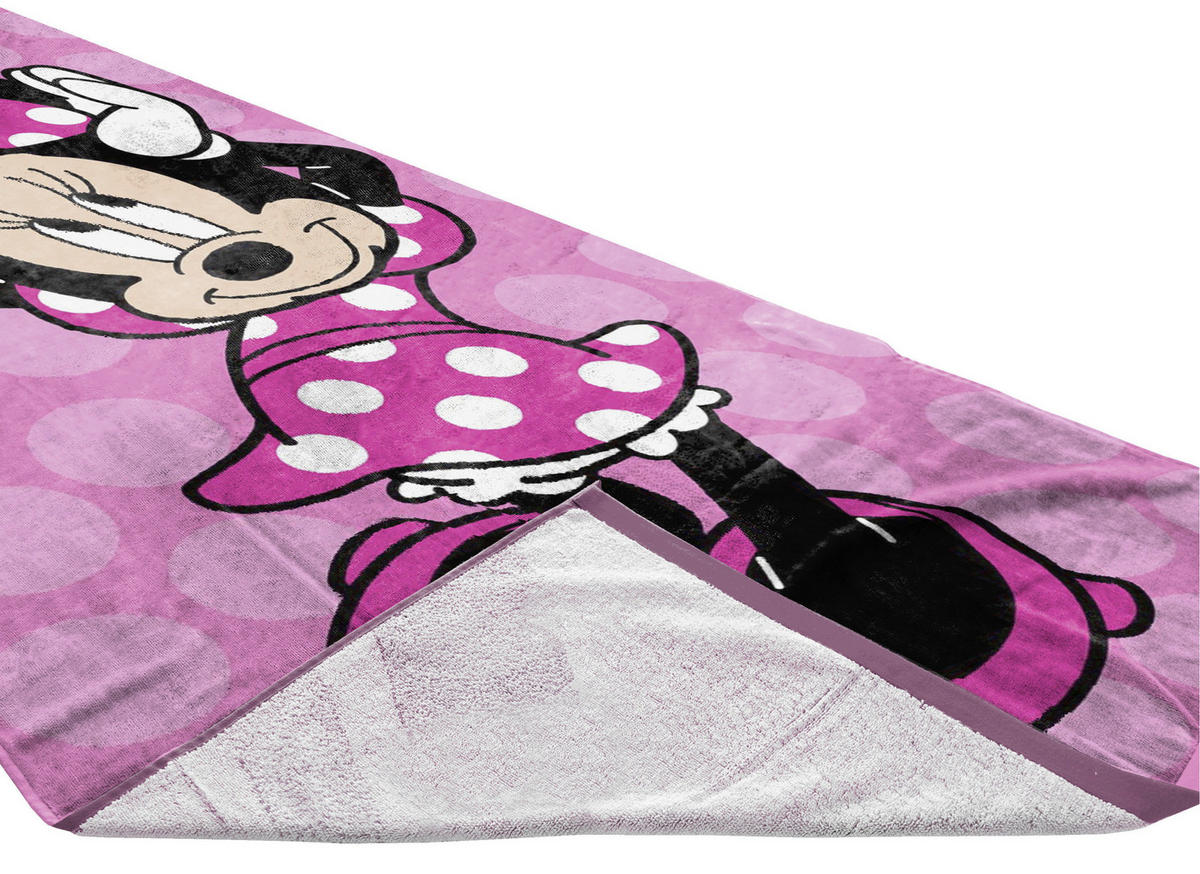 STRANDTUCH Disney Minnie Mouse Pink 150/70 cm  - Pink, Basics, Textil (150/70cm)