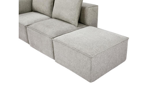 HOCKER in Textil Naturfarben  - Naturfarben, Design, Kunststoff/Textil (71/41/71cm) - Carryhome