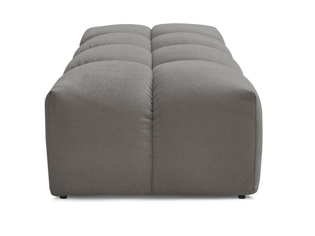 HOCKER EVEREST Struktur Dunkelgrau  - Dunkelgrau/Schwarz, MODERN, Kunststoff/Textil (140/70/40cm)