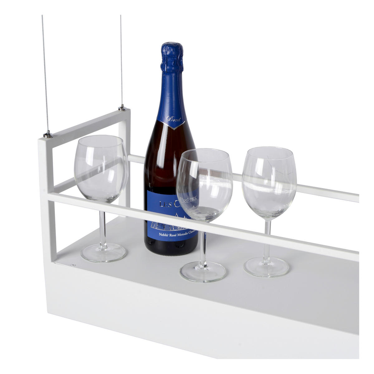 HÄNGELEUCHTE Miravelle 110/22 cm   - Weiß, MODERN, Metall (110/22cm) - Lucide