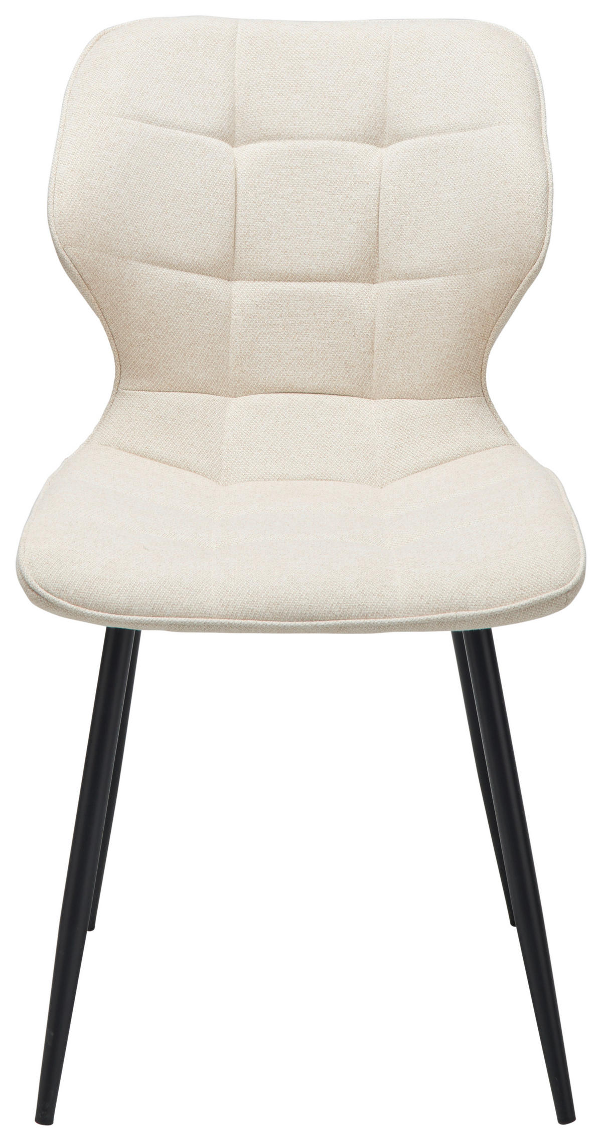 STUHL  in Eisen Webstoff Holz, Metall, Textil  - Beige/Schwarz, LIFESTYLE, Holz/Textil (47/82/59cm) - Livetastic