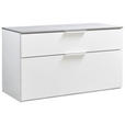 GARDEROBENBANK Galaverna  in 90/50/35 cm  - Weiß/Grau, Design (90/50/35cm) - Carryhome
