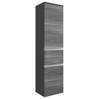 HOCHSCHRANK 40/154/35 cm  - Silberfarben/Alufarben, Basics, Holzwerkstoff/Kunststoff (40/154/35cm) - Held