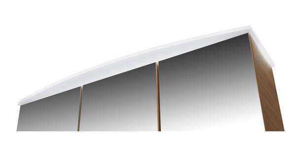 Spiegelschrank mit Soft-Close + Led Avensis B : 75cm - Klar/Eichefarben, MODERN, Glas/Holzwerkstoff (75/73/20,5cm) - Luca Bessoni
