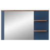 WANDSPIEGEL 130/80/17 cm  - Blau/Eichefarben, Lifestyle, Glas/Holzwerkstoff (130/80/17cm) - MID.YOU