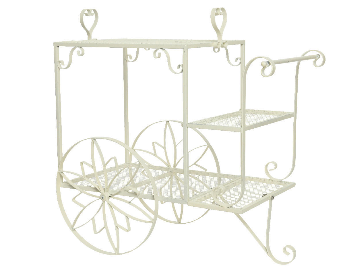 SUPORT PENTRU PLANTE - alb, Basics, metal (60/60cm)