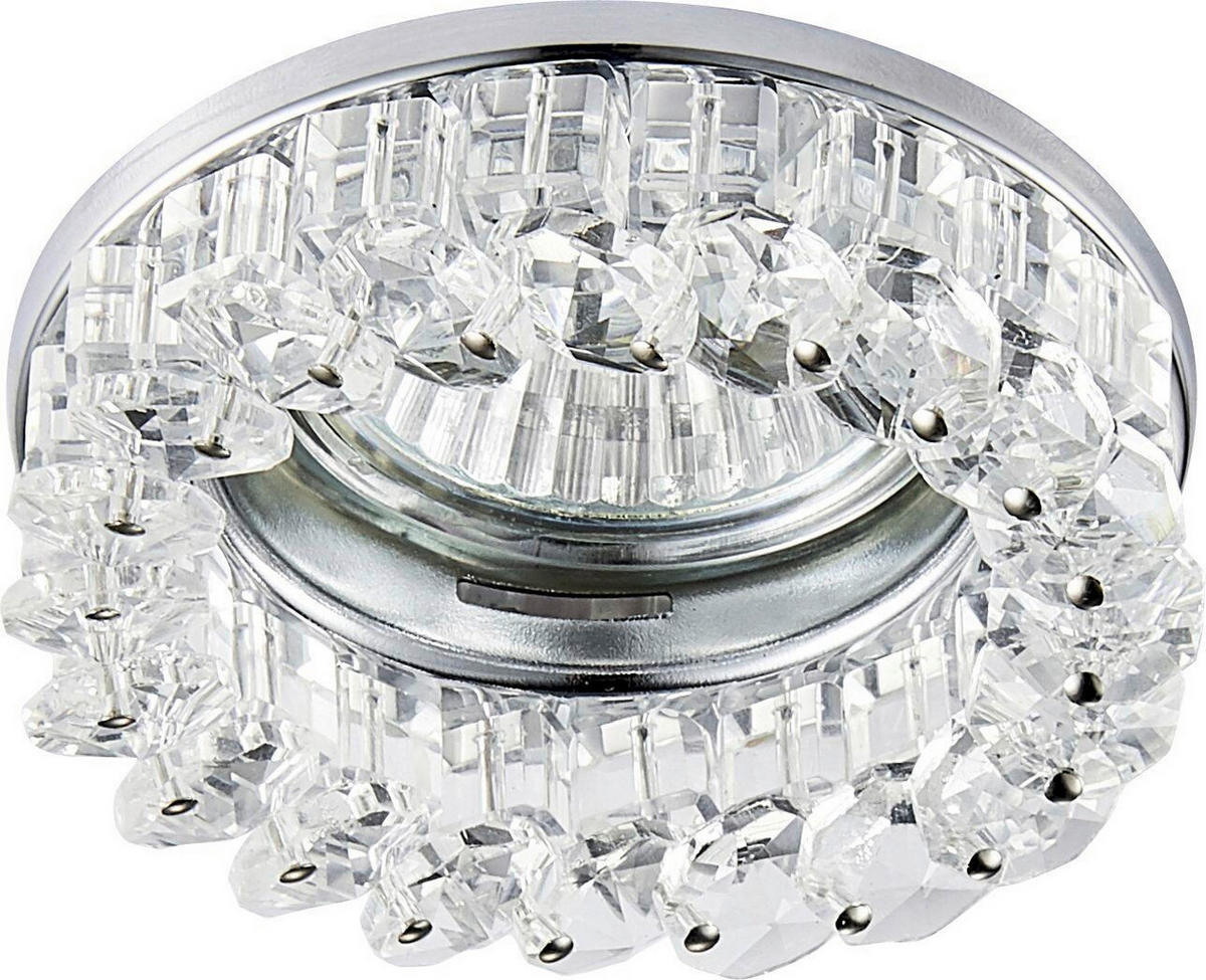 SPOTLÁMPA - krómszínű, Basics, fém (8,2/8,2/2cm)