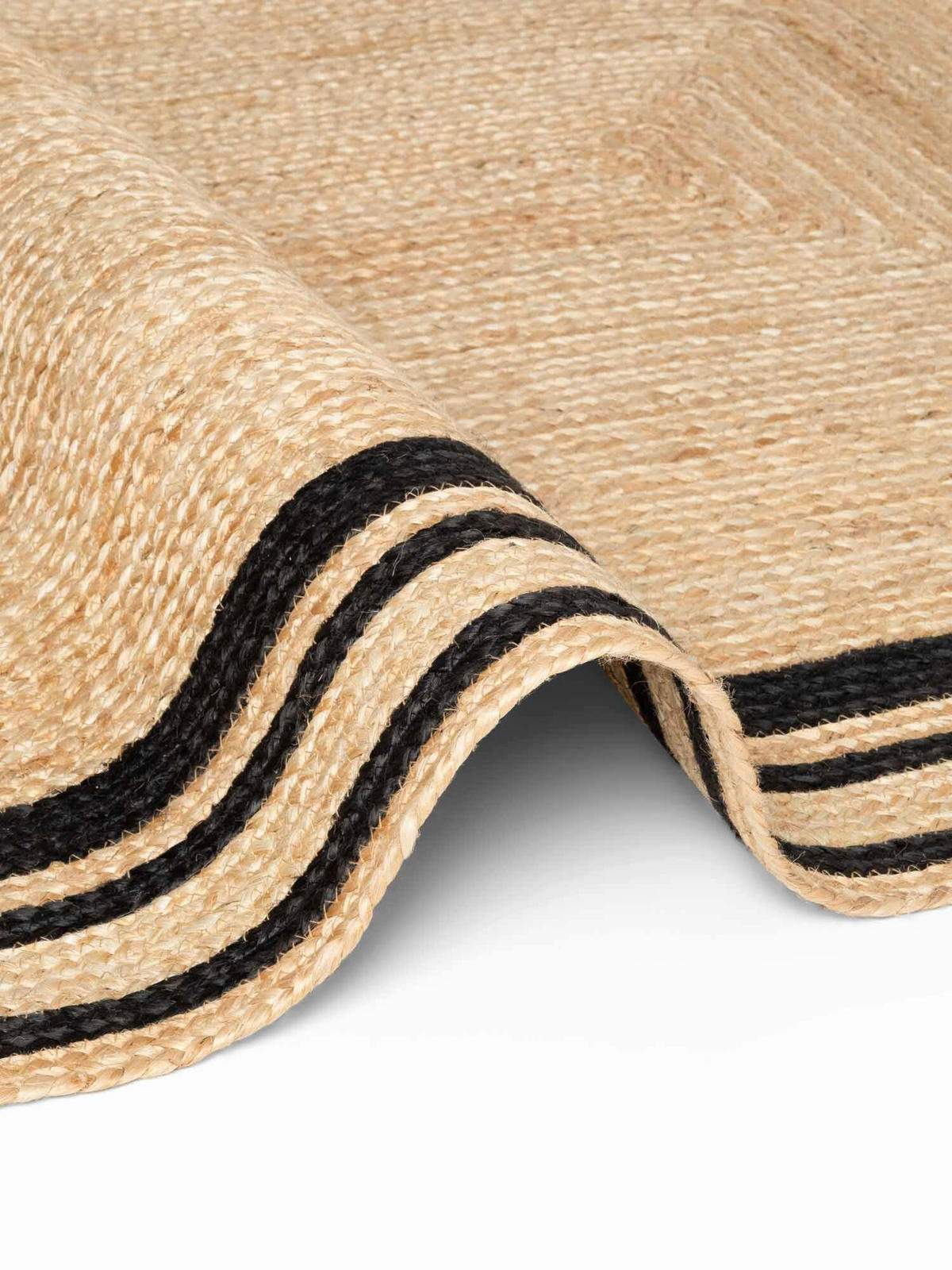 LÄUFER 70/200 cm Jutta Schwarz, Goldbraun  - Goldbraun/Schwarz, Basics, Textil (70/200cm) - Hanse Home