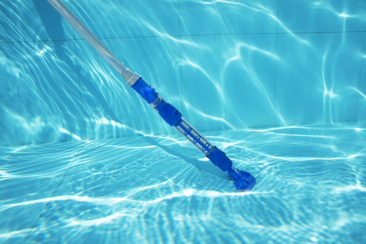 POOLSAUGER Aqua Surge 58649  - Blau/Silberfarben, Basics, Kunststoff/Metall (264/9,6/16,8cm) - Bestway