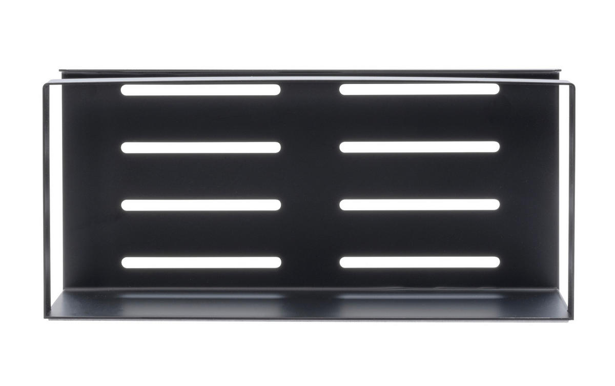 DUSCHABLAGE Metall  - Schwarz, KONVENTIONELL, Metall (25/8/11,5cm) - Schöner Wohnen