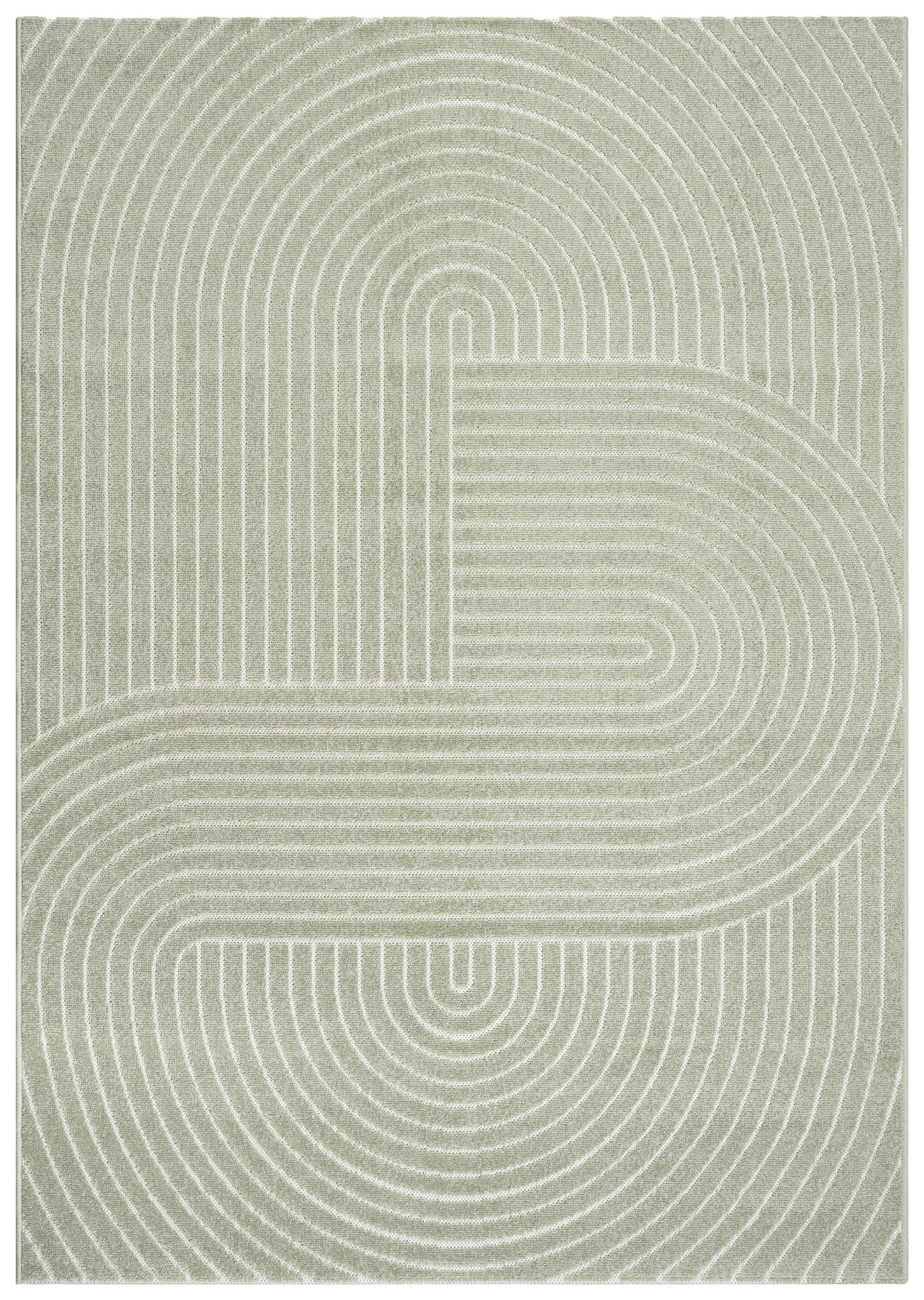 XXXLutz Outdoorteppich Tenerife Plus Olivgrün 140x200 cm