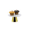 TORTENPLATTE - Goldfarben, Basics, Stein/Metall (22cm) - Echtwerk