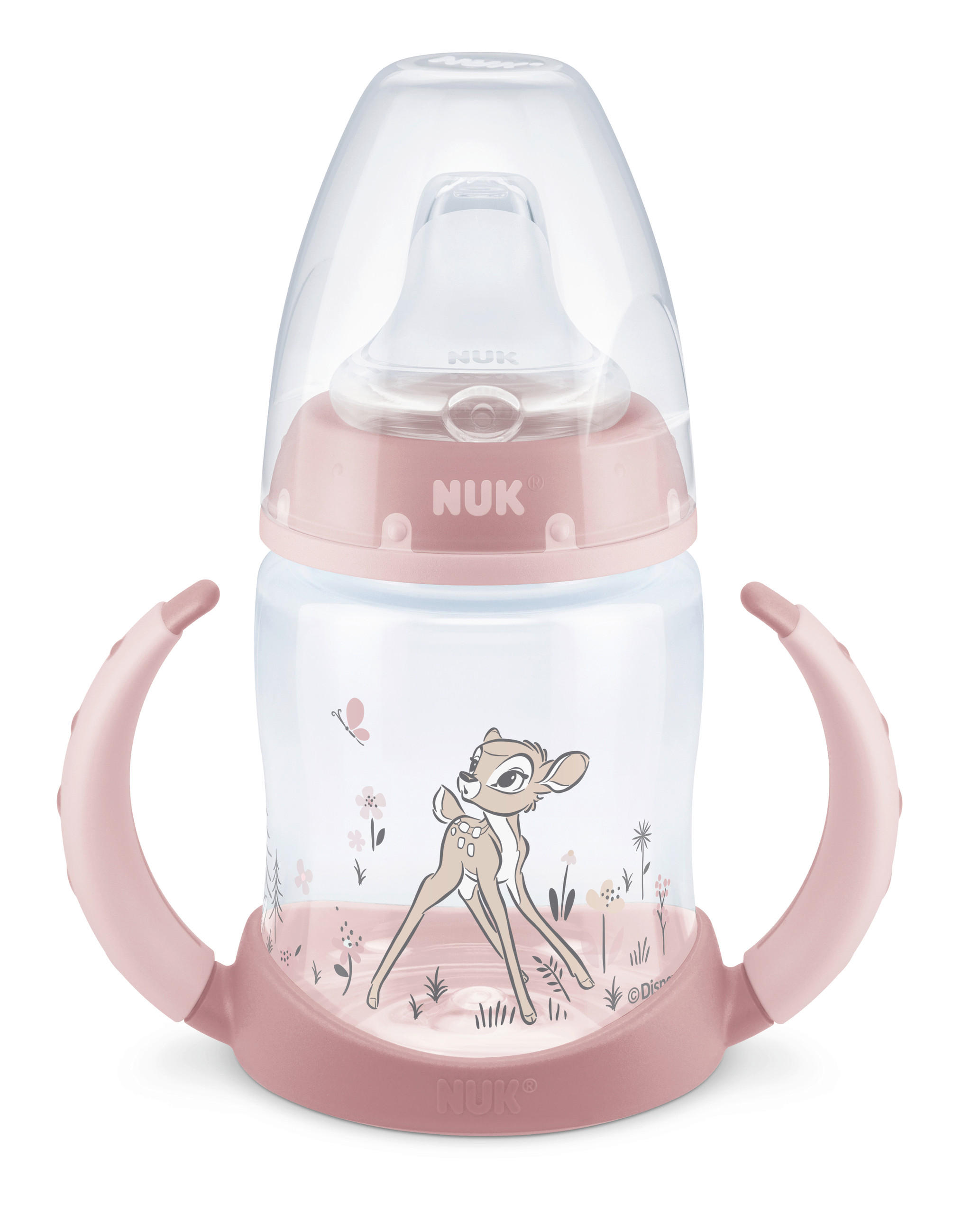 BABYFLASCHE Disney Classic  - Transparent/Rosa, Basics, Kunststoff (7,5/10,8/17,8cm) - NUK