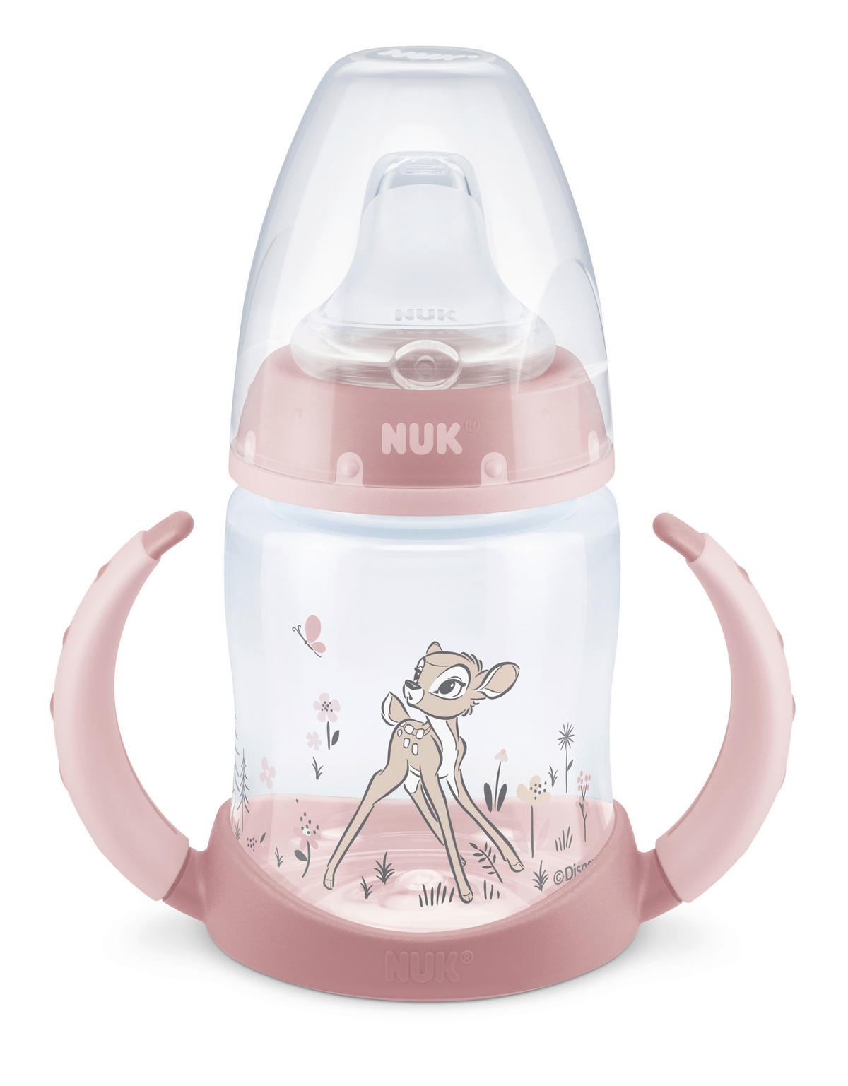 BABYFLASCHE Disney Classic  - Transparent/Rosa, Basics, Kunststoff (7,5/10,8/17,8cm) - NUK