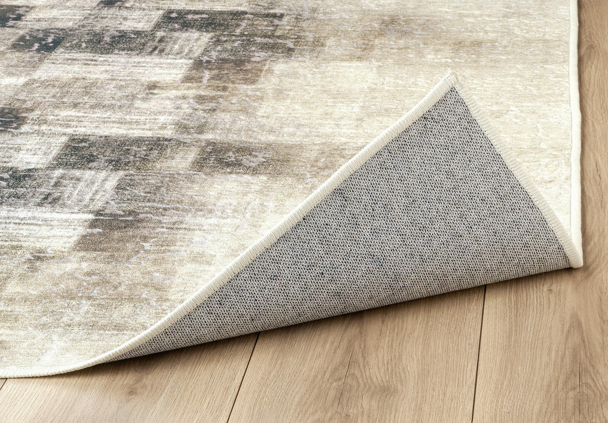 VINTAGE-TEPPICH 130/190 cm ONDEA MARTIN Anthrazit, Creme, Taupe  - Taupe/Anthrazit, Design, Kunststoff/Textil (130/190cm) - Lindorug