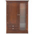 VITRINE in furniert, massiv Kirschbaum, Linde Nussbaumfarben - Chromfarben/Nussbaumfarben, LIFESTYLE, Glas/Holz (108/155/42cm) - Selva VITRINE in furniert, massiv Kirschbaum, Linde Nussbaumfarben - Chromfarben/Nussbaumfarben, LIFESTYLE, Glas/Holz (108/155/42cm) - Selva