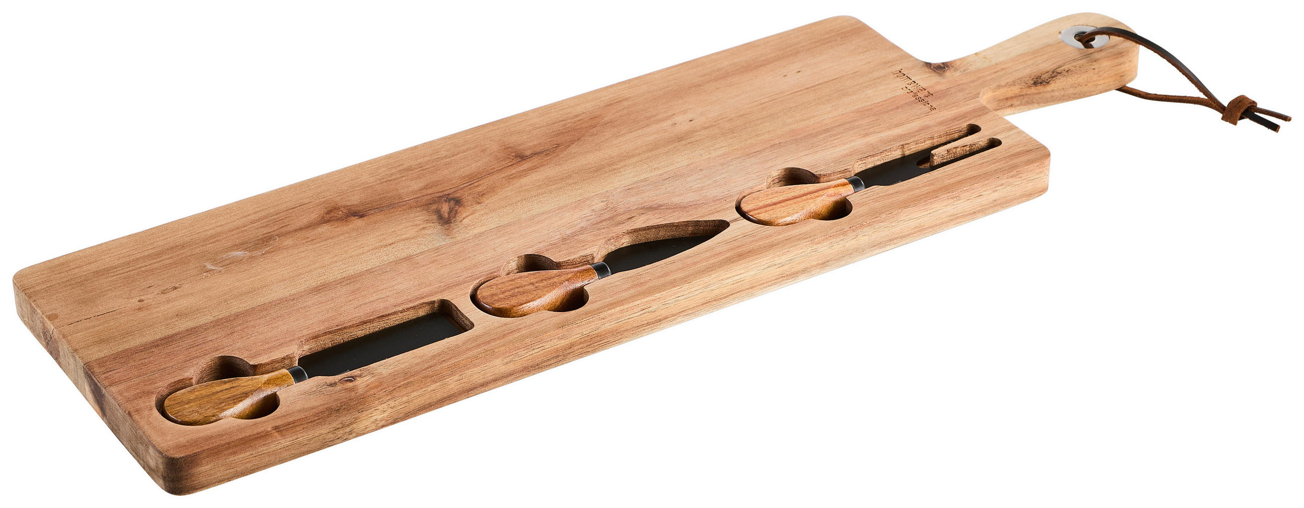 SET NOŽEVA ZA SIR    4 dela    - Lajfstajl, drvo/metal - Homeware Profession.