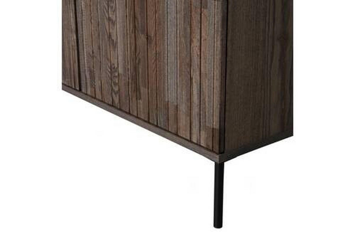 BUFFET 200/150/44 cm  in Schwarz, Dunkelbraun  - Dunkelbraun/Schwarz, Design, Holz/Holzwerkstoff (200/150/44cm) - Ambia Home