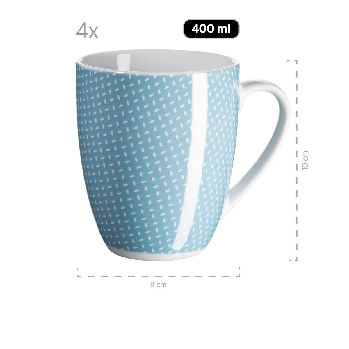 KOMBISERVICE Kitchen Time 16-teilig  - Pastellblau, Basics, Keramik - Mäser