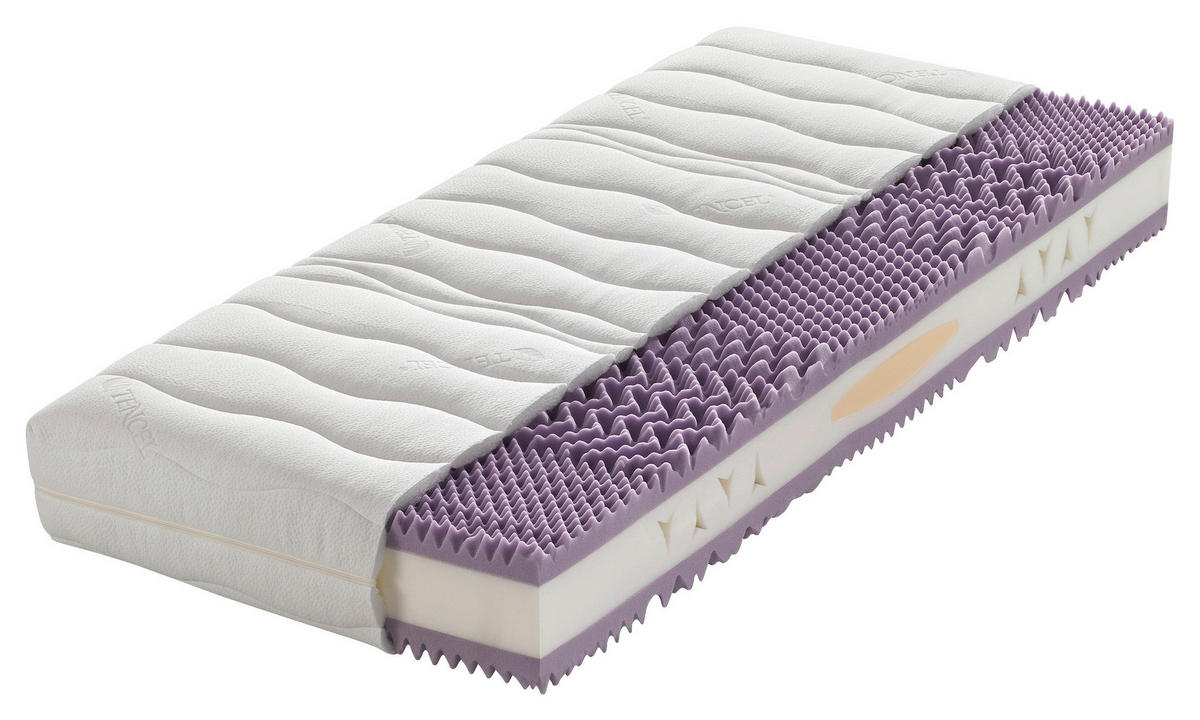 MATRAC, 90/200 cm - biela, Basics, textil (90/200cm) - Novel