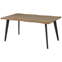 JEDÁLENSKÝ STÔL, farba duba, 160/90/76 cm - čierna/farba duba, Modern, kov/kompozitné drevo (160/90/76cm) - MID.YOU