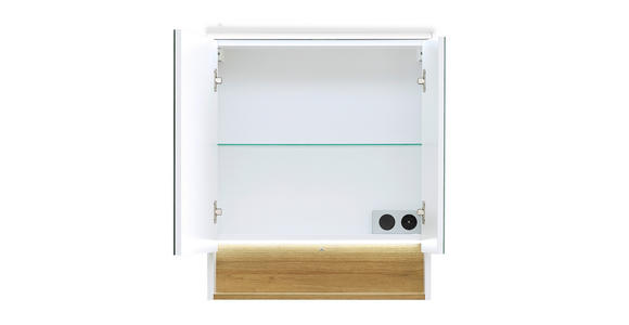 SPIEGELSCHRANK 60/71,6/21,4 cm  - Weiß, KONVENTIONELL, Glas/Holzwerkstoff (60/71,6/21,4cm) - Xora