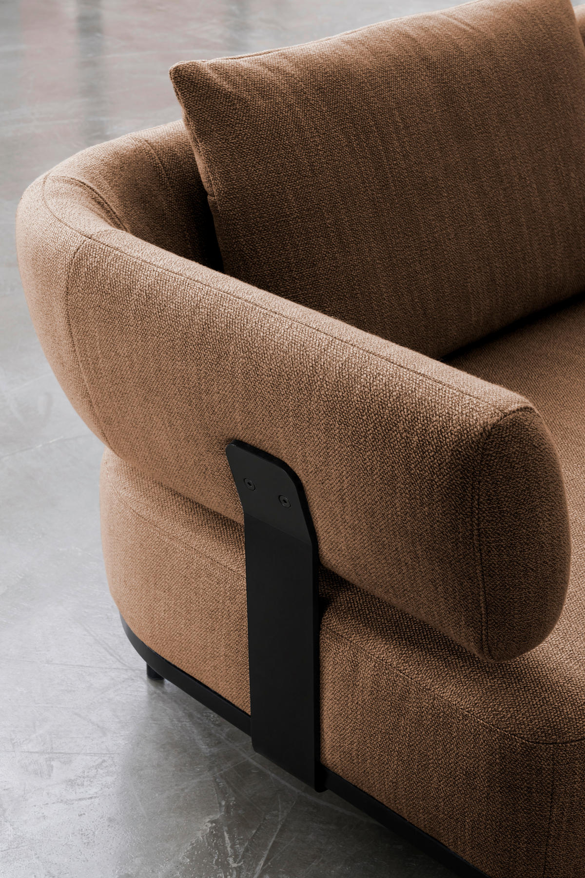 ECKSOFA in Flachgewebe Honig  - Schwarz/Honig, Design, Textil/Metall (302/237cm) - Dieter Knoll