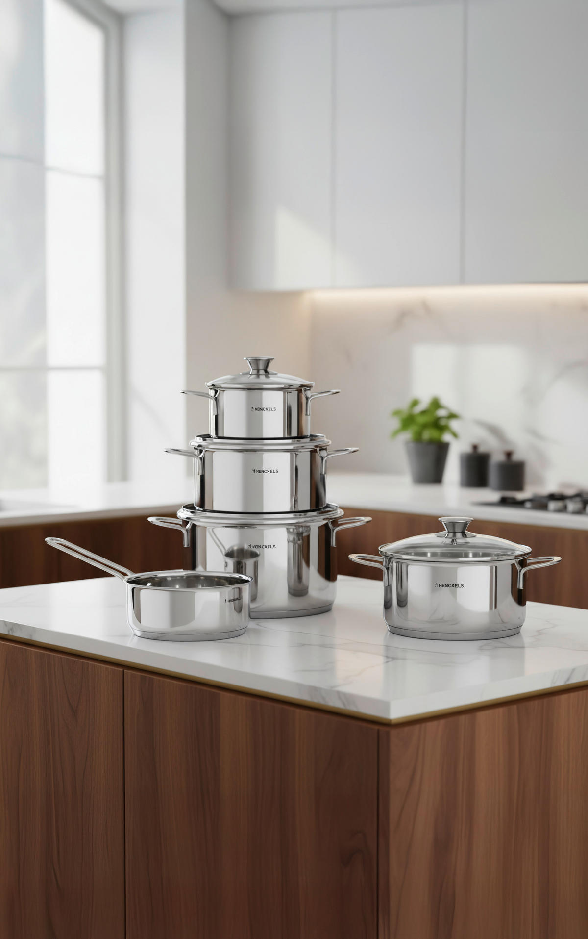GRYT- OCH KASTRULLSET Reflection 5 delar  - Basics, metall - Henckels by ZWILLING