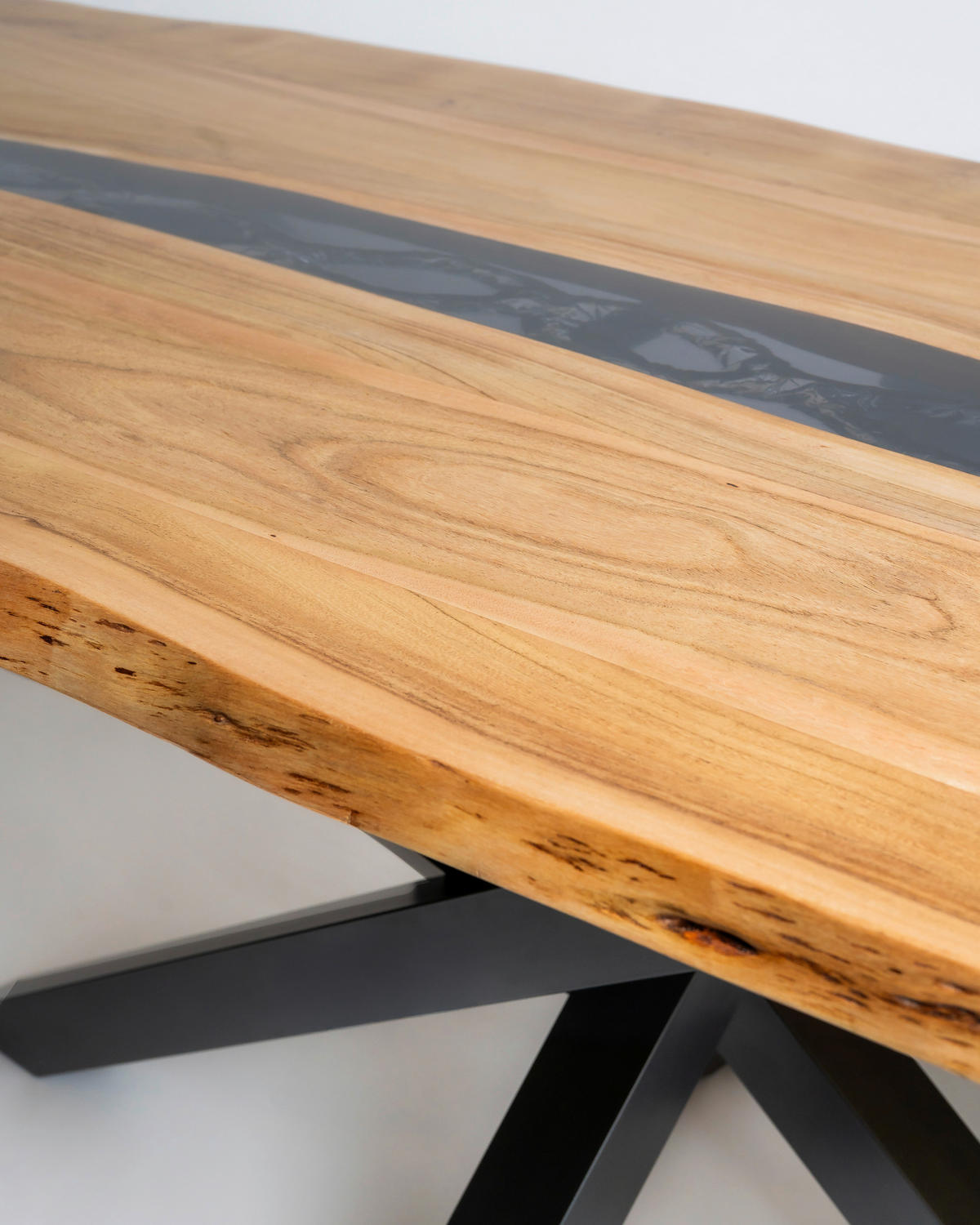 ESSTISCH in Holz 220/100/76 cm  - Schwarz/Akaziefarben, LIFESTYLE, Holz (220/100/76cm) - Landscape