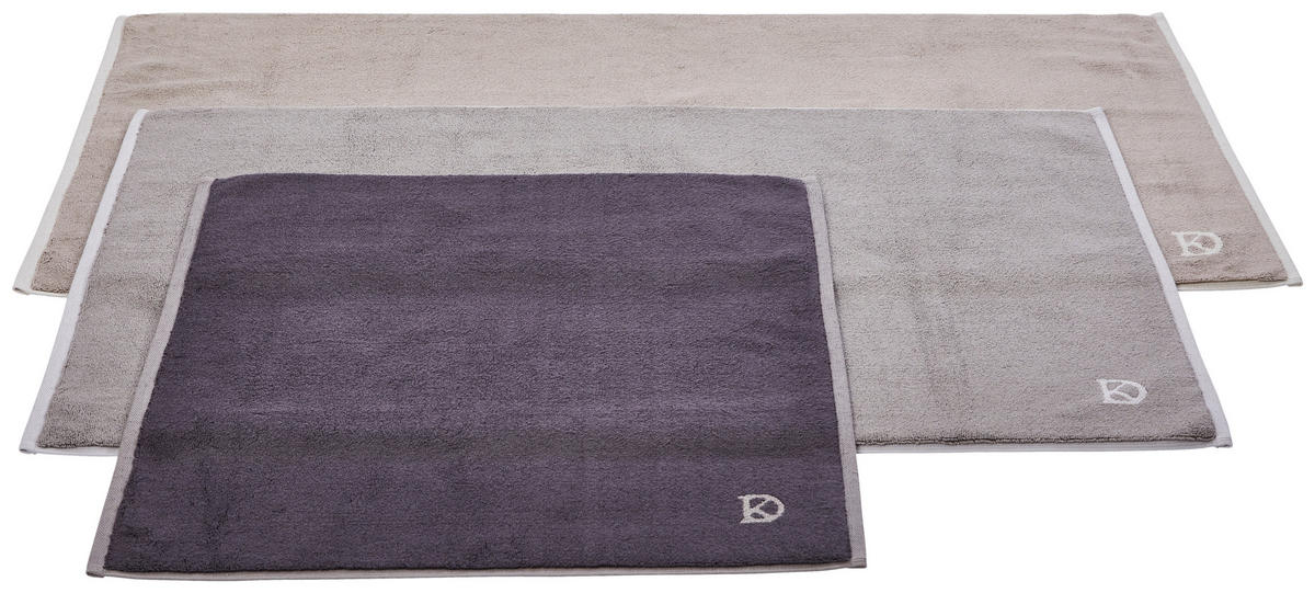 BADEMATTE BASIC Grau 60/60 cm  - Grau, Basics, Textil (60/60cm) - Dieter Knoll