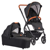 KOMBIKINDERWAGEN FX4 Style Set  - Schwarz, Basics, Textil/Metall (57/129/100cm) - Gesslein