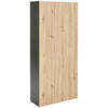 GARDEROBENSCHRANK 80/180/34 cm  - Anthrazit/Eiche Artisan, Design, Holzwerkstoff (80/180/34cm) - Hom`in