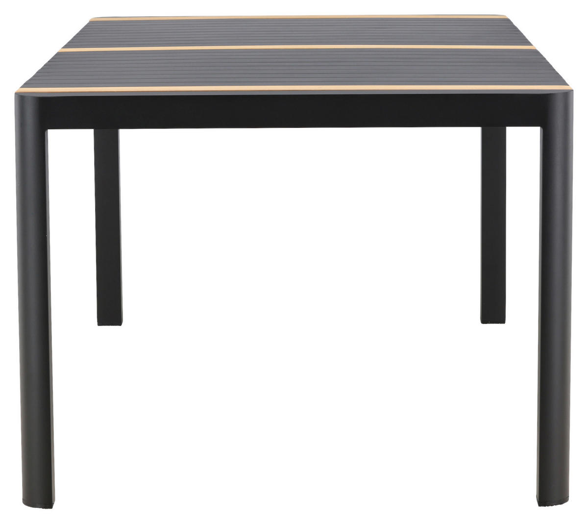 UTEBORD trä, metall  - svart, Klassisk, metall/trä (100/75/200cm) - Gardenson