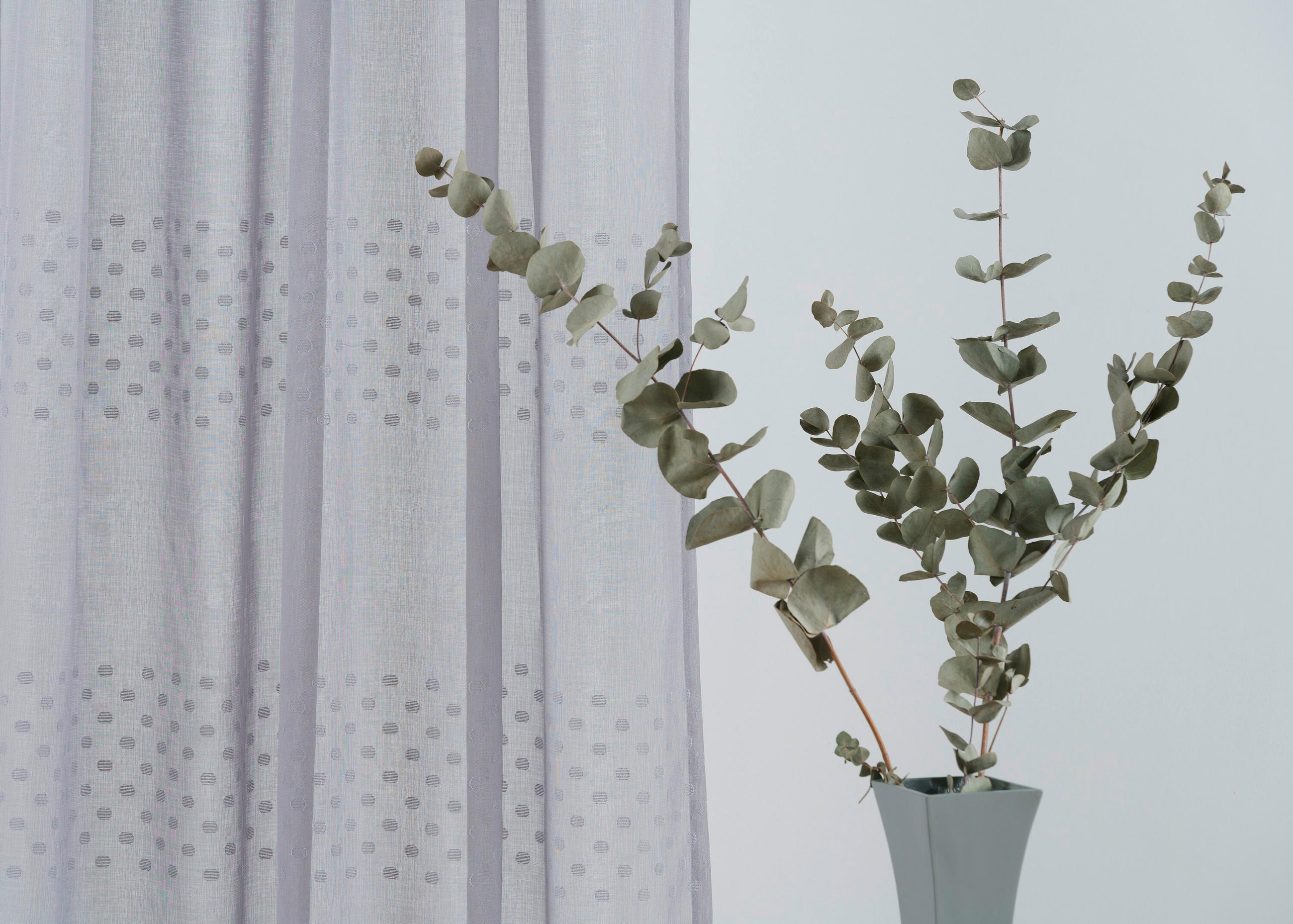 DRAPERIE CONFECȚIONATĂ transparent  - gri, Basics, textil (140/260cm)