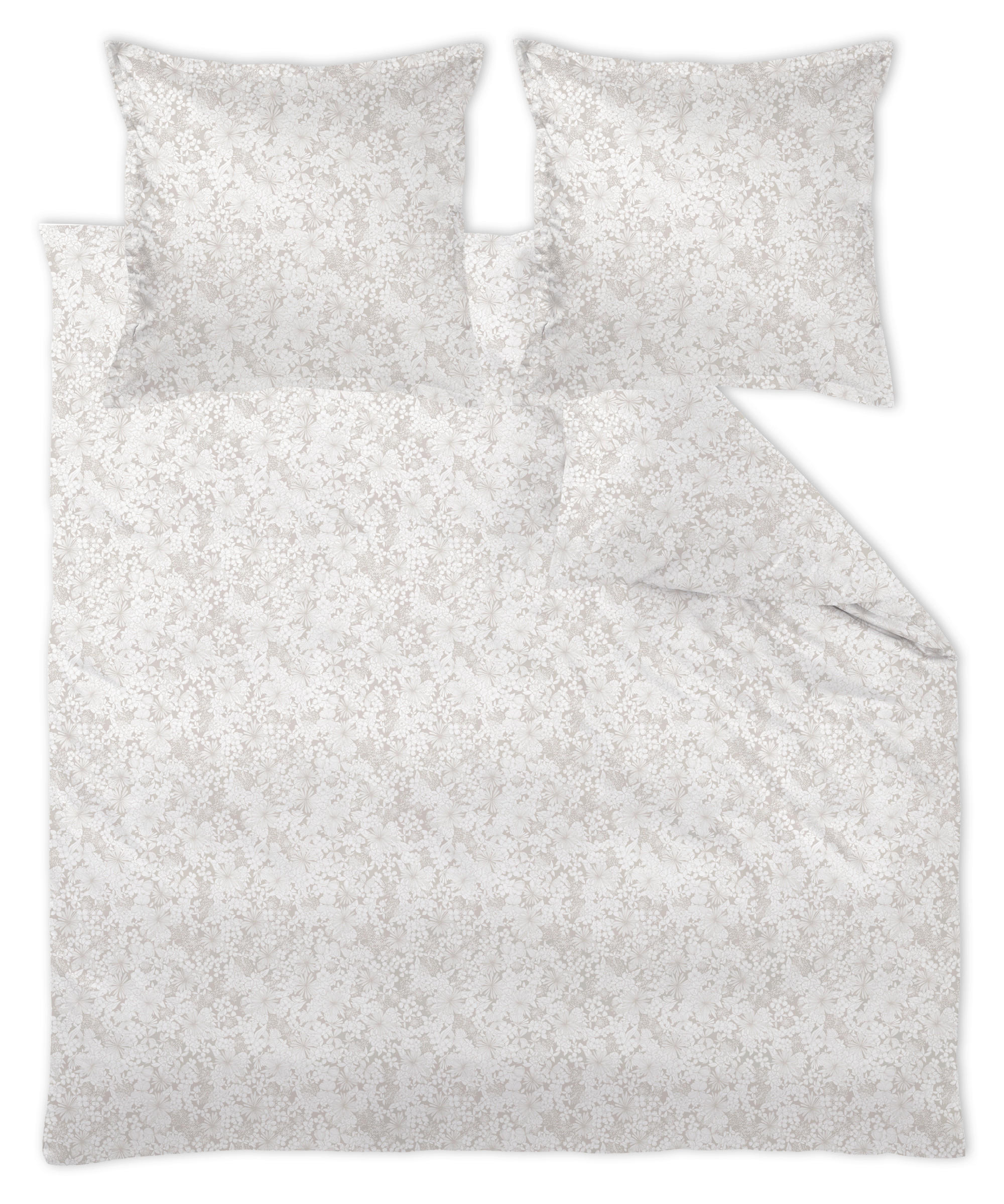 POSTELJINA COSY 200/200 cm damast sivobraon  - sivobraon, Konvencionalno, tekstil (200/200cm) - Curt Bauer